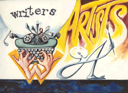 writersartists.net logo, copyright Van Howell (2002)